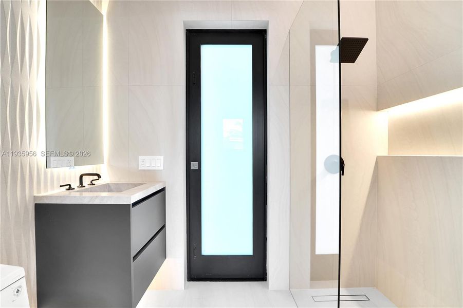 Furnished interior view inside a new home in , Miami (Image 16).