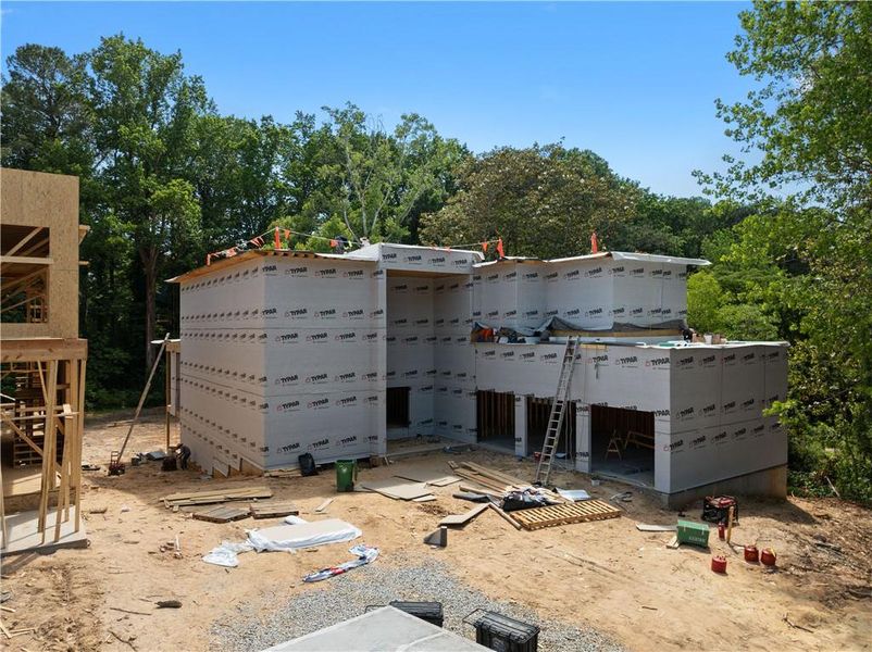 In-progress construction of a new home in , Atlanta, GA (Image 6).