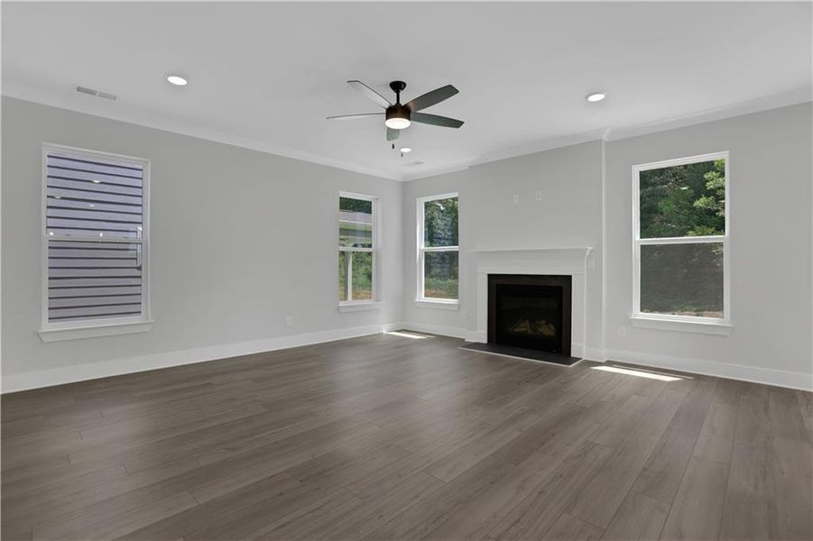 Spacious, unfurnished interior of a new home in Villas at Dawsonville, Dawsonville (Image 15). Spacious, unfurnished interior of a new home in Villas at Dawsonville, Dawsonville (Image 15).