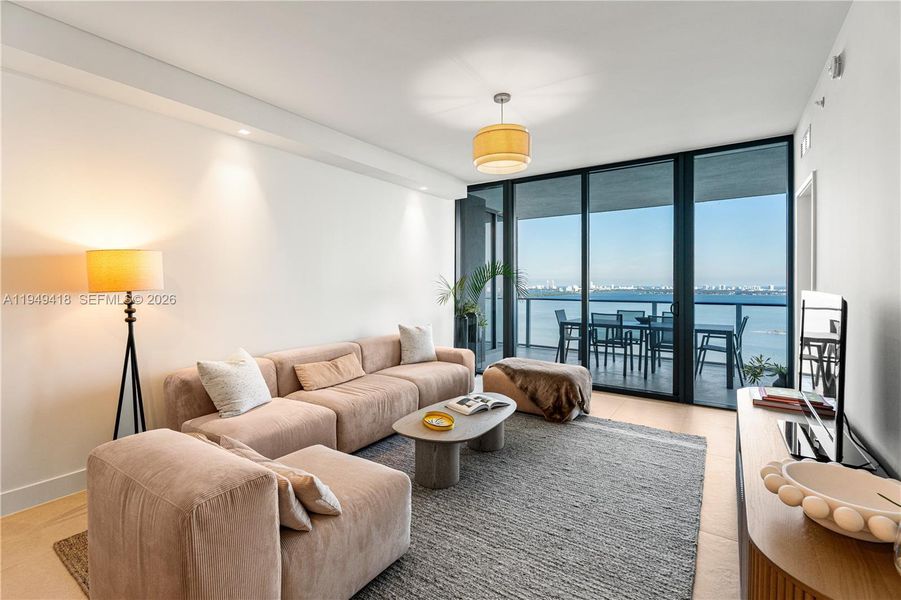 Furnished interior view inside a new home in , Miami (Image 14).