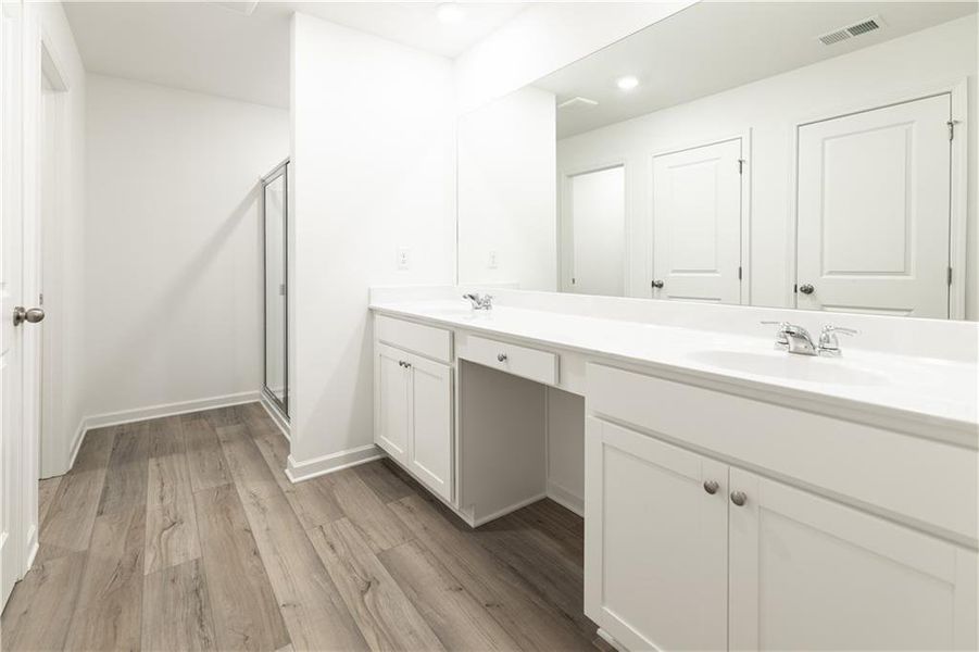 Furnished interior view inside a new home in , Buford (Image 11).