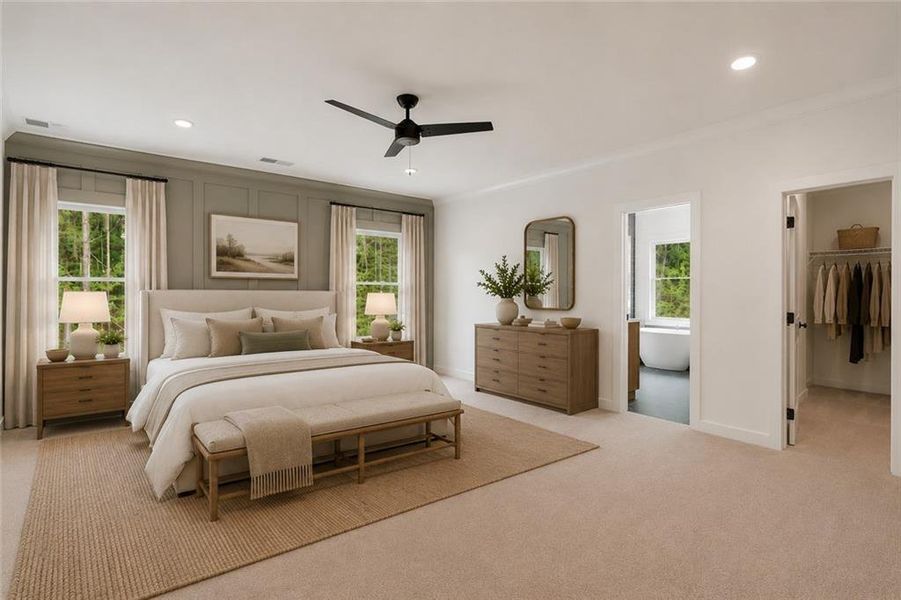 Furnished interior view inside a new home in Lanesborough, Marietta (Image 29).