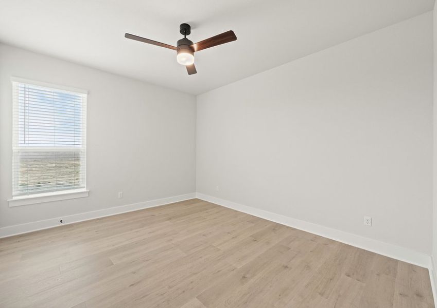 The flex room is a great space for an at-home office or guest room.