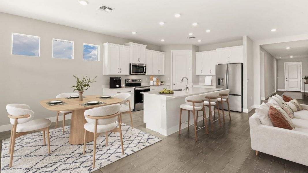 Representative furnished interior of a home built from the Shelby by D.R. Horton in Coral Bay - Express & Tradition, North Fort Myers (Image 5).