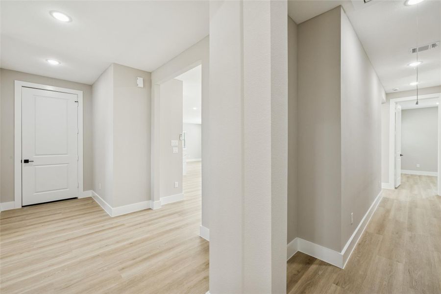 hallway from leading into the primary bedroom hallway from leading into the primary bedroom