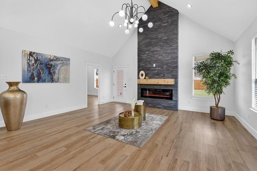 Furnished interior view inside a new home in , Haltom City (Image 7).