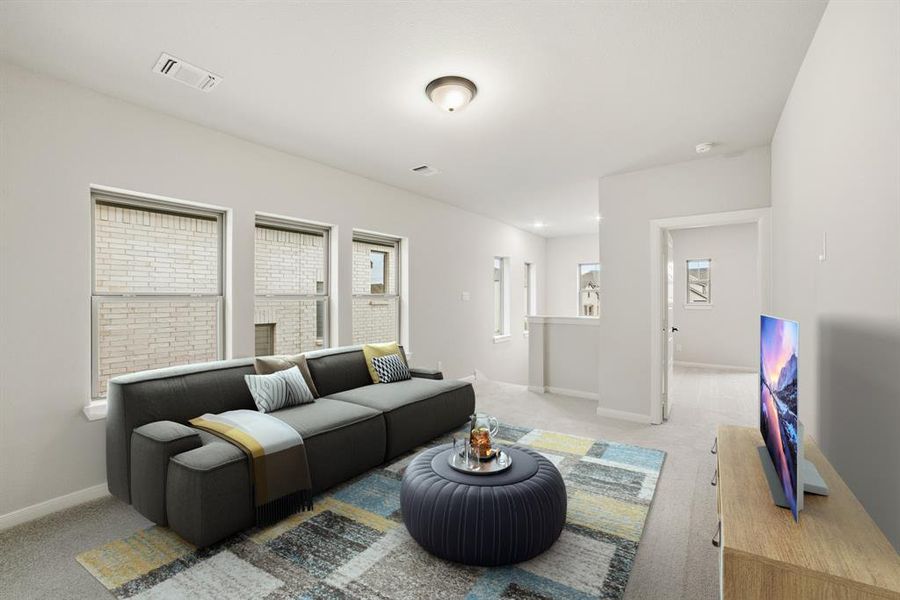 Furnished interior view inside a new home in Karis - Cottage Series, Crowley (Image 6).