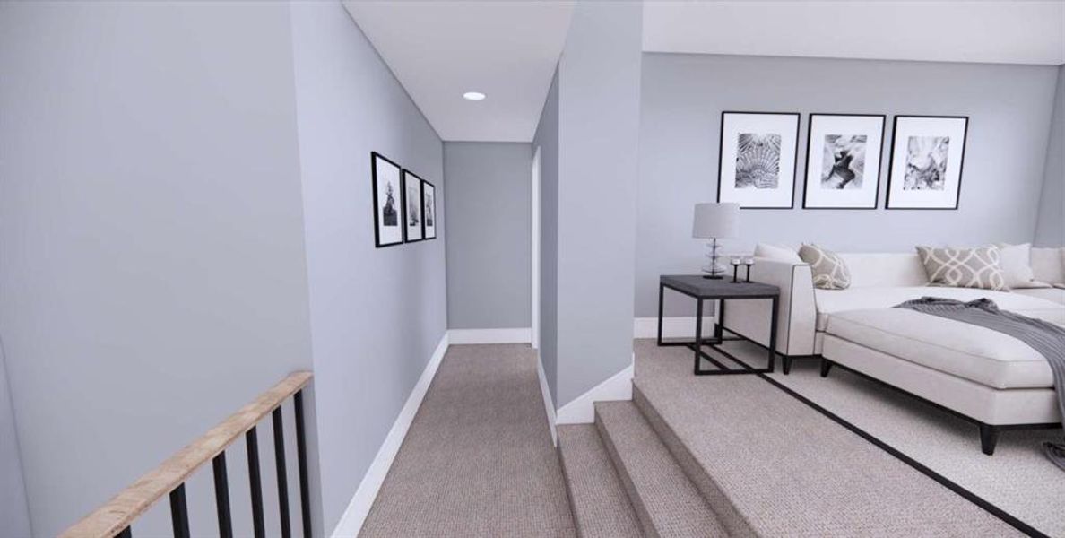 Furnished interior view inside a new home in , Carrollton (Image 25).