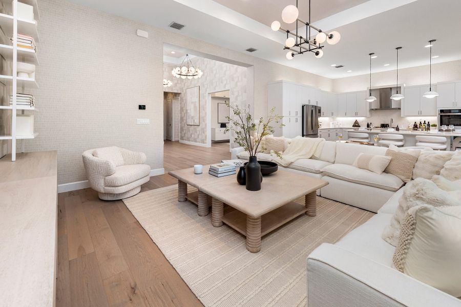 Representative furnished interior of a home built from the Alexandra IV by GL Homes in Valencia Del Mar (55+), Boynton Beach (Image 11).