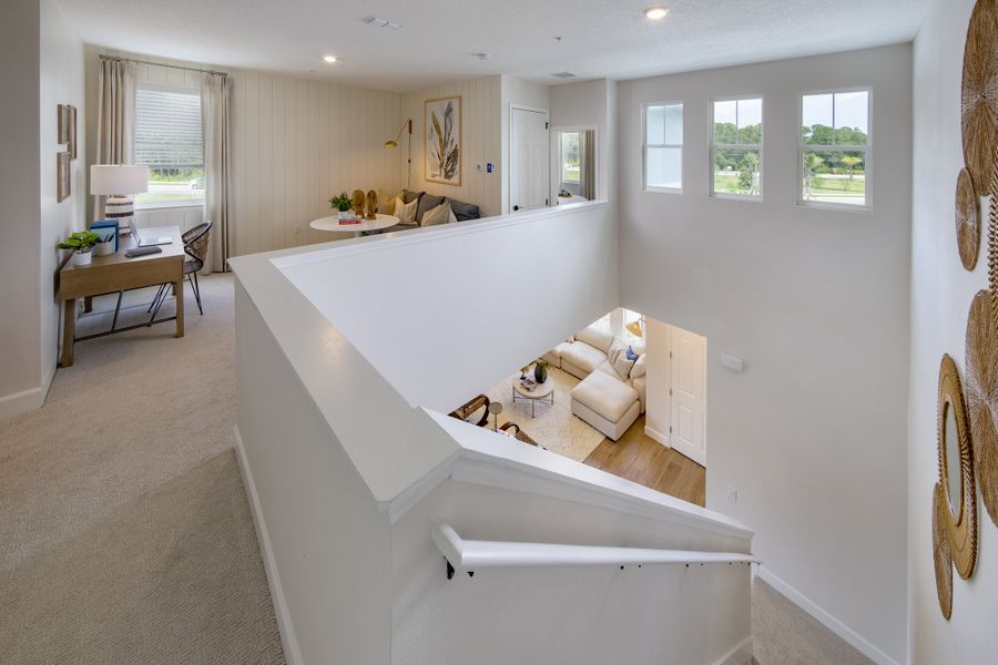 Representative furnished interior of a home built from the Skye by Risewell Homes in Cypress Bluff, Groveland (Image 6). Representative furnished interior of a home built from the Skye by Risewell Homes in Cypress Bluff, Groveland (Image 6).