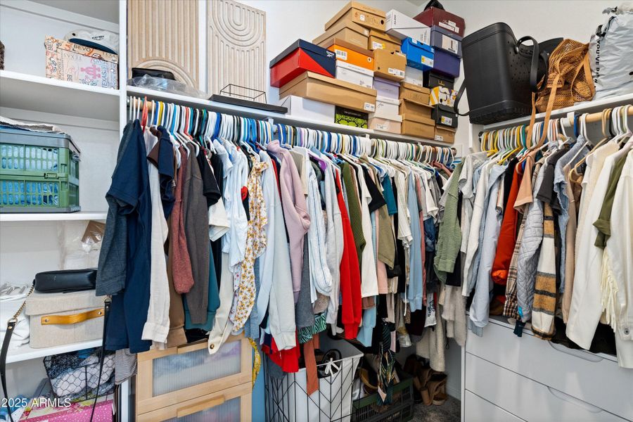 Primary His and Hers Closet Primary His and Hers Closet