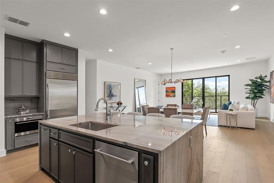 Furnished interior view inside a new home in , Dallas (Image 15).