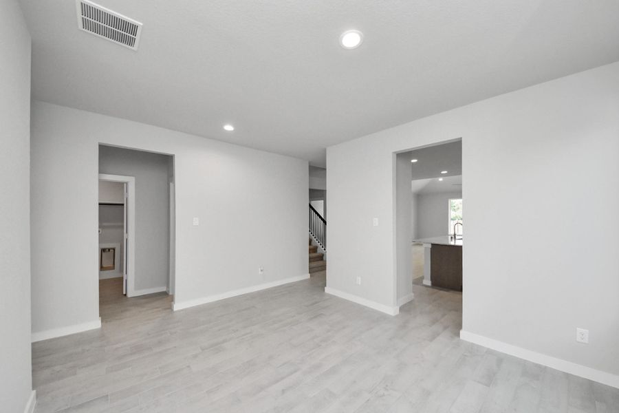Take another look at the spacious dining room. Sample photo of completed home with similar floor plan. Actual colors and selections may vary.