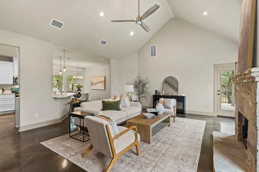 Furnished interior view inside a new home in , Dripping Springs (Image 8).