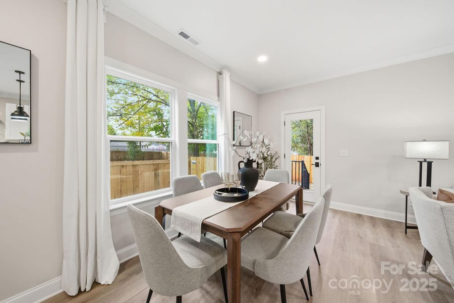 Furnished interior view inside a new home in , Charlotte (Image 10).