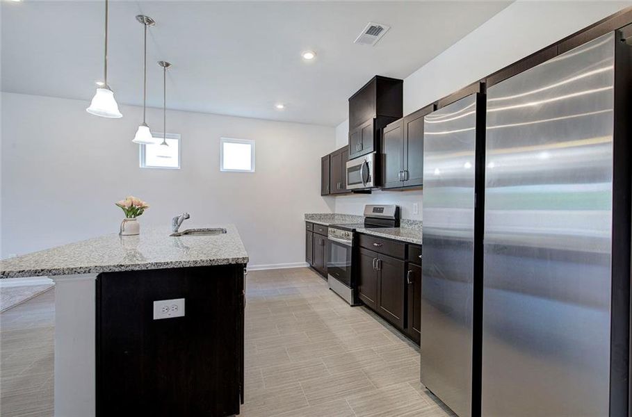 Furnished interior view inside a new home in , Cartersville (Image 9).