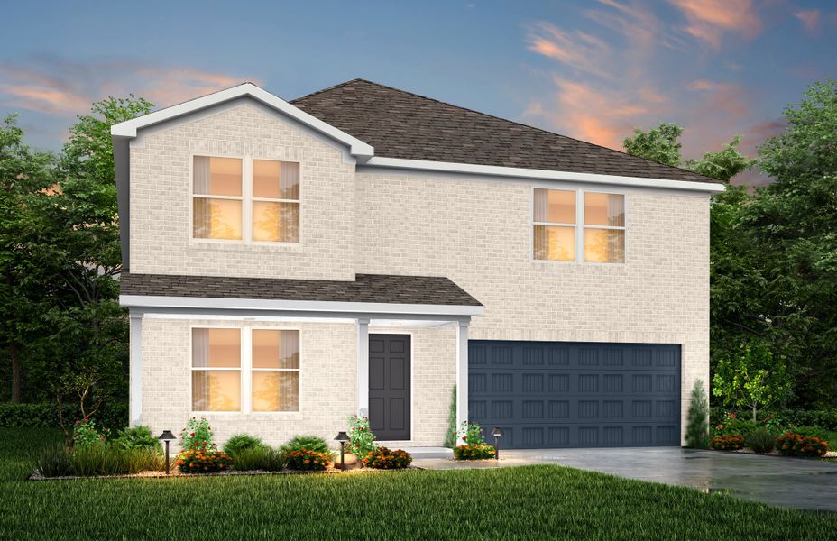 Representative exterior photo of a completed home built from the Jefferson by National HomeCorp in Meadows of Chandler, Chandler, TX (Image 28). Representative exterior photo of a completed home built from the Jefferson by National HomeCorp in Meadows of Chandler, Chandler, TX (Image 28).