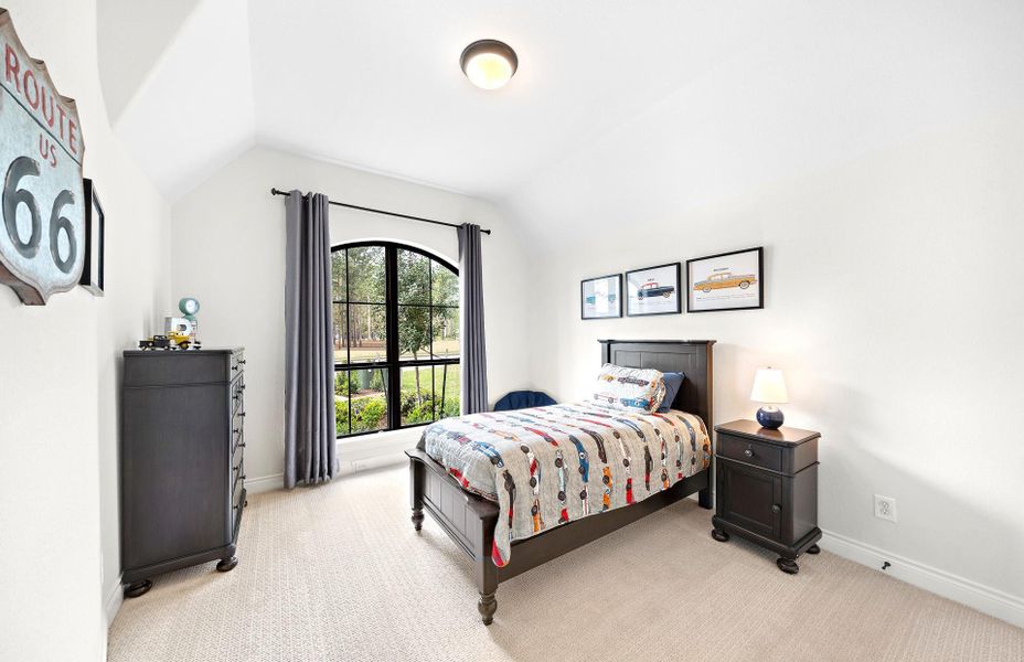 Furnished interior view inside a new home in Bridgeland 60′, Cypress (Image 30).