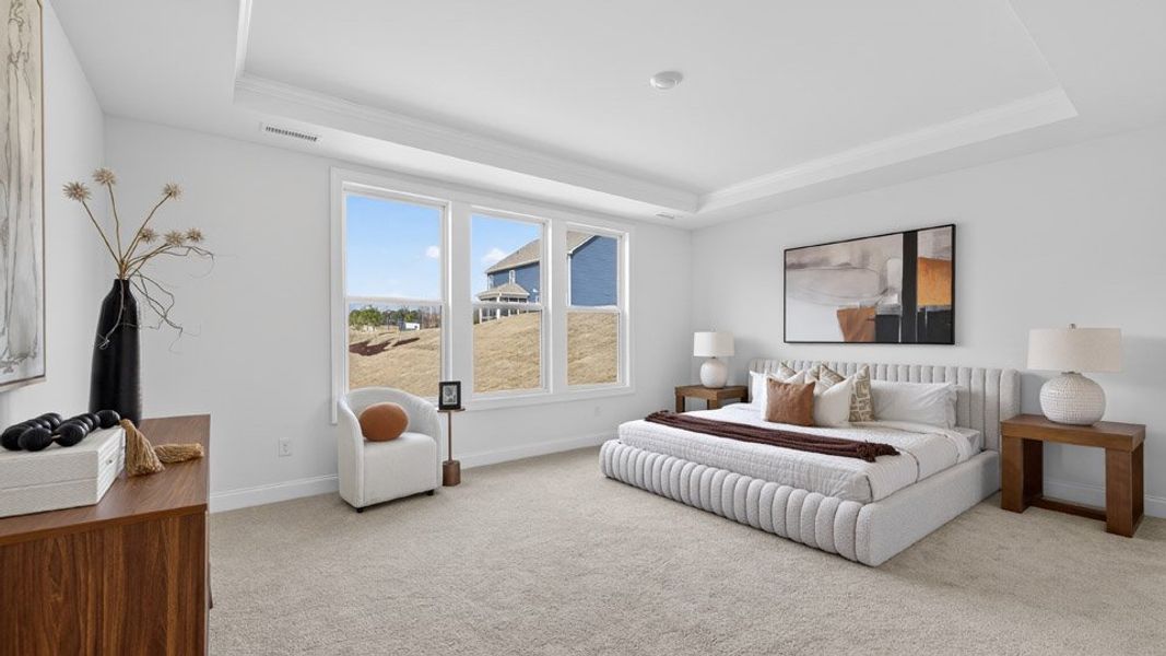 Representative furnished interior of a home built from the Hartwell by D.R. Horton in The Manors at Winston Pointe, Clayton (Image 17).