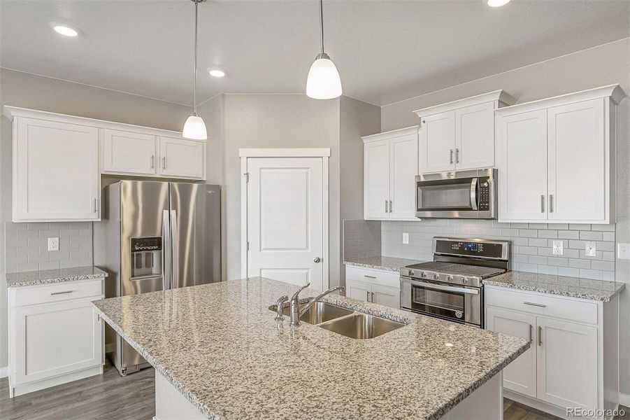 Furnished interior view inside a new home in Spring Valley Ranch, Elizabeth (Image 5). Furnished interior view inside a new home in Spring Valley Ranch, Elizabeth (Image 5).