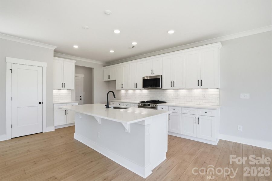 Furnished interior view inside a new home in Blythe Mill Townhomes, Waxhaw (Image 5).