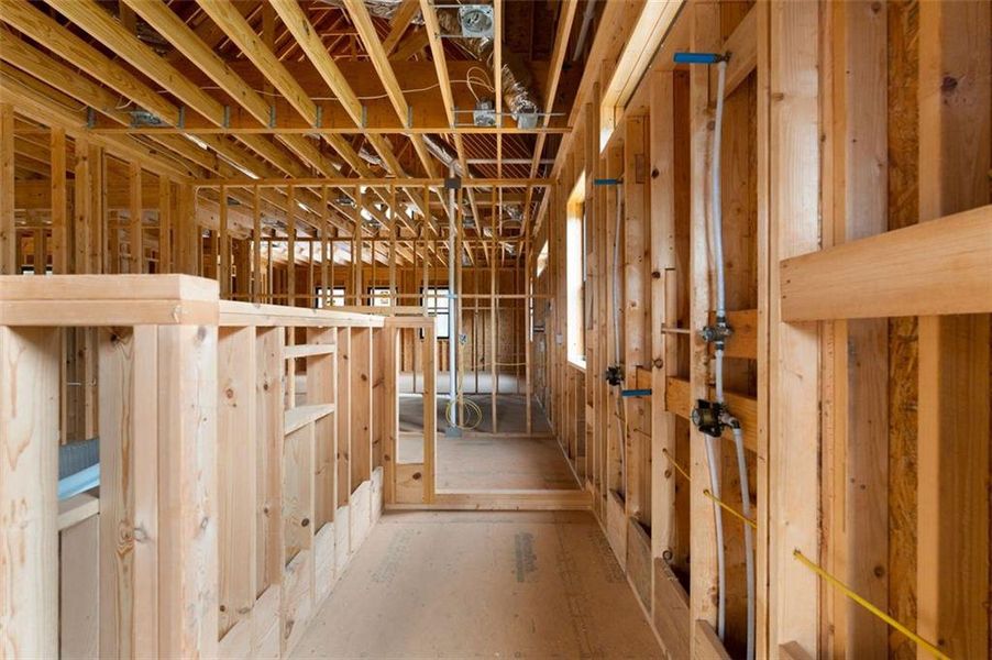 In-progress construction of a new home in , Kingston, GA (Image 32).