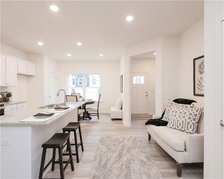 Furnished interior view inside a new home in Old Salem Crossing, Conyers (Image 22).