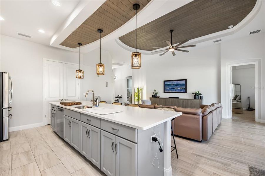 Furnished interior view inside a new home in Marina Del Palma, Palm Coast (Image 8).