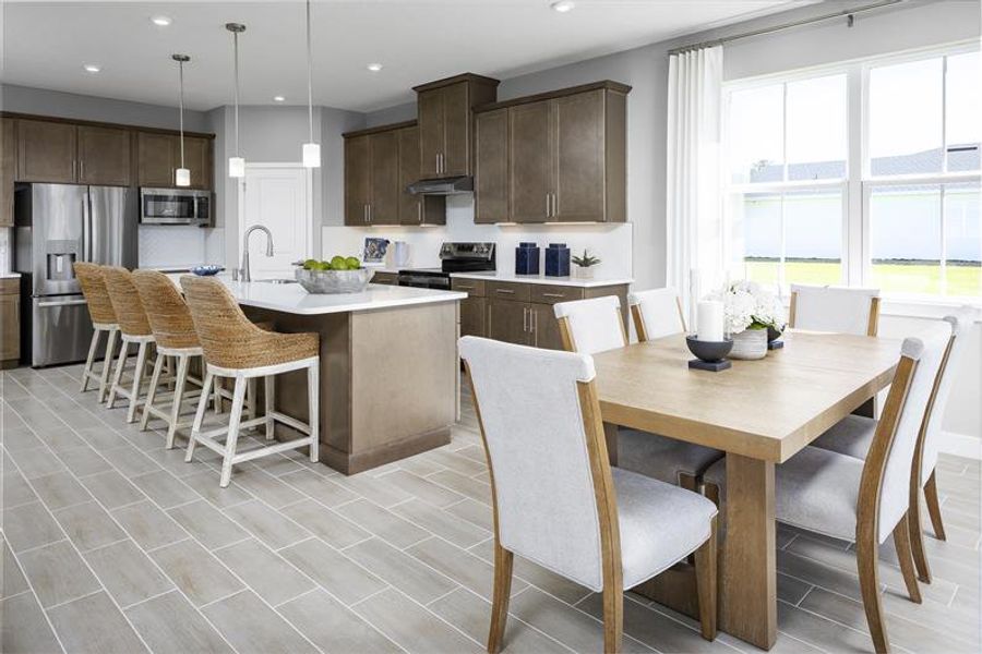 Representative furnished interior of a home built from the Laguna by Ryan Homes in Cedar Landings, Leesburg (Image 4).