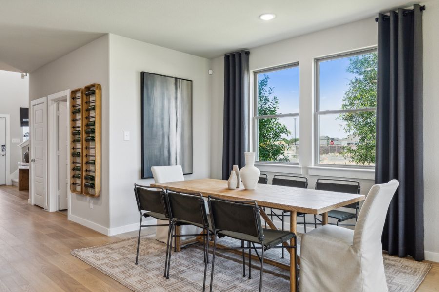 Dining Room in the Willow home plan by Trophy Signature Homes – REPRESENTATIVE PHOTO