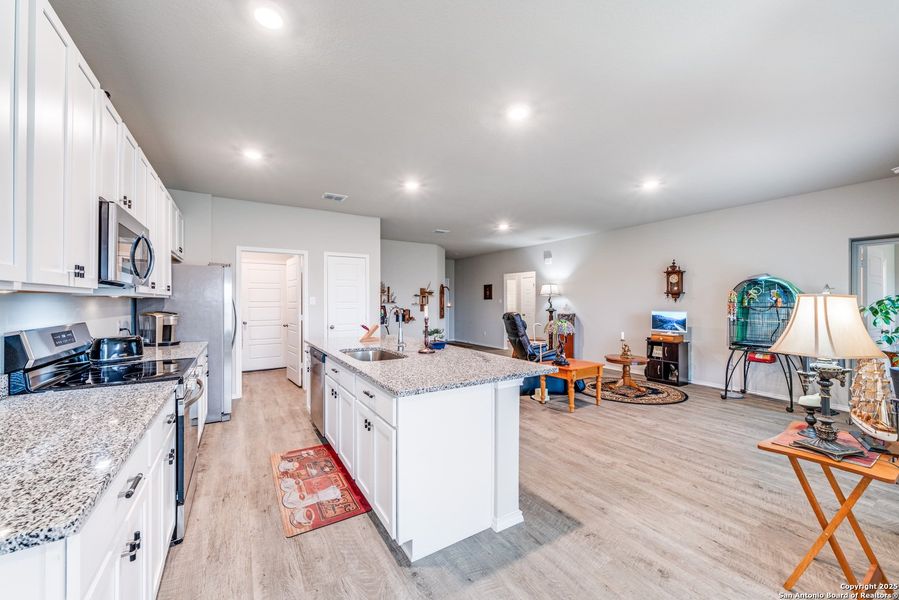 Furnished interior view inside a new home in Legend Pond, New Braunfels (Image 6).