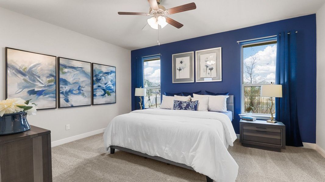 Furnished interior view inside a new home in Bluestem, Rhome (Image 18).