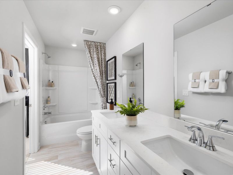 Furnished interior view inside a new home in Northbrook Village Townes, Taylors (Image 17).