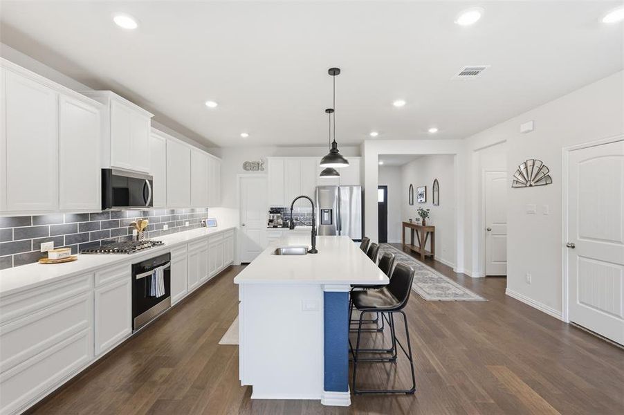 Furnished interior view inside a new home in , Denton (Image 32).