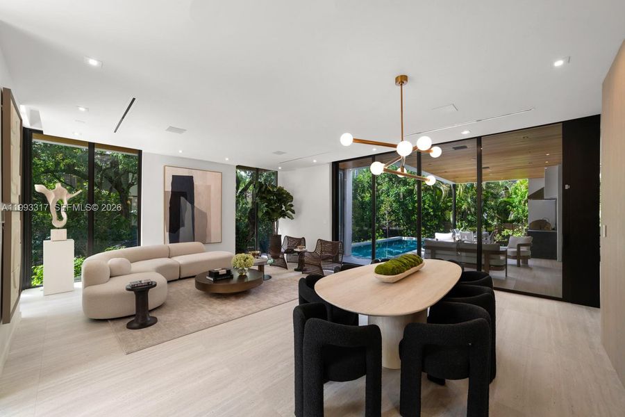 Furnished interior view inside a new home in , Miami (Image 42).