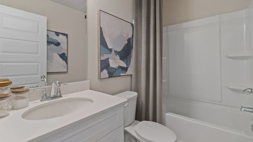 Representative furnished interior of a home built from the McKinley II - SL by DRB Homes in Brighton, Locust Grove (Image 27).