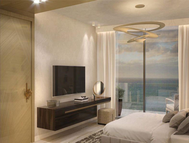 Furnished interior view inside a new home in , Hollywood (Image 8).