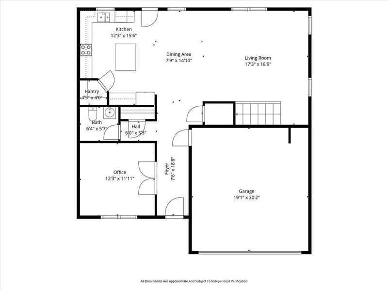 2D floor plan layout of this home in Garrett Preserve, Hiram, GA (Image 5).