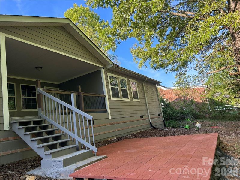 Exterior details and patio area of a home in , Belmont (Image 30).