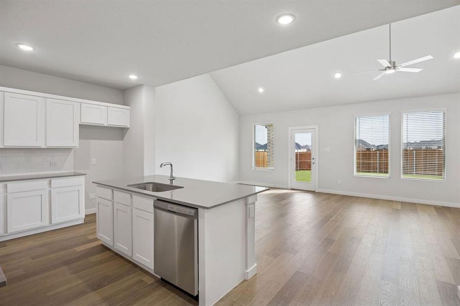 Open Floor Plan in the Masters home plan by Trophy Signature Homes – REPRESENTATIVE PHOTO