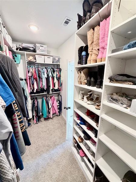Custom built-ins in Primary Closet