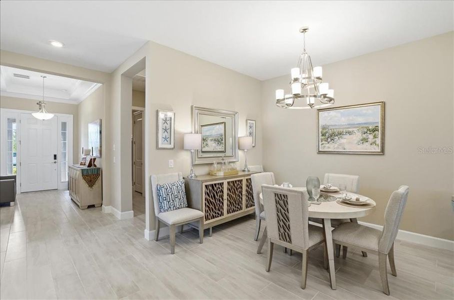 Furnished interior view inside a new home in Esplanade at Artisan Lakes, Palmetto (Image 8).