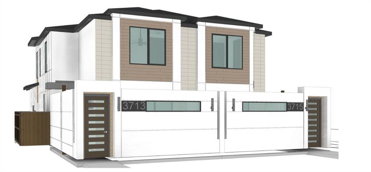 Exterior rendering of this home design in , Dallas, TX (Image 3).