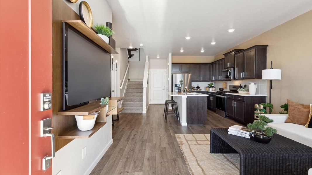 Furnished interior view inside a new home in Settlers Crossing, Commerce City (Image 7).