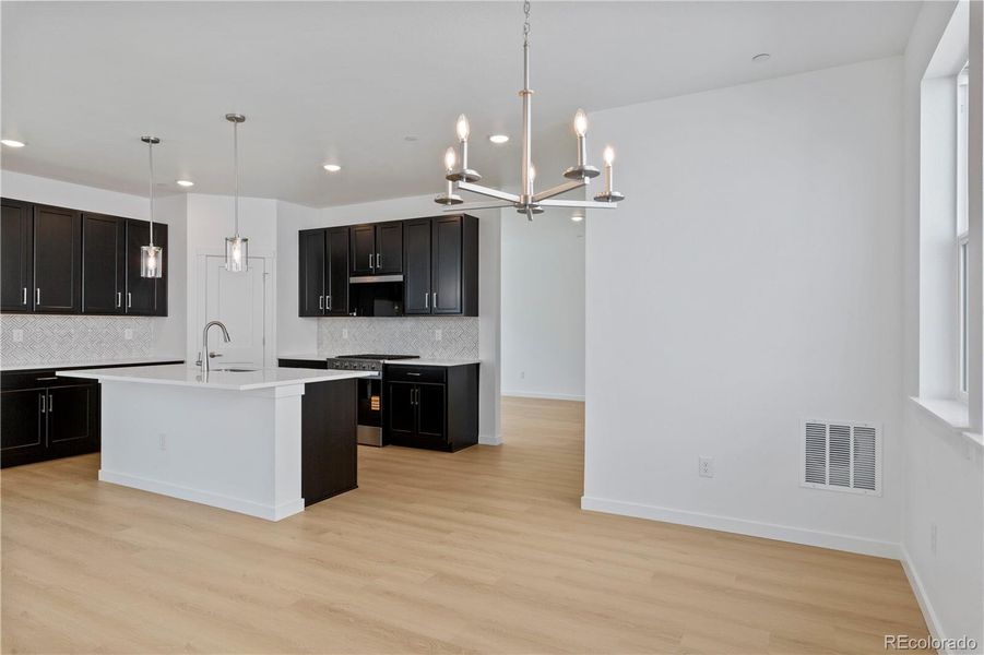 Furnished interior view inside a new home in Westerly, Erie (Image 3).