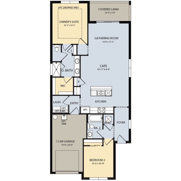 2D floor plan layout for the Ascent by DiVosta in Harbor Isle, Vero Beach, FL (Image 4). 2D floor plan layout for the Ascent by DiVosta in Harbor Isle, Vero Beach, FL (Image 4).