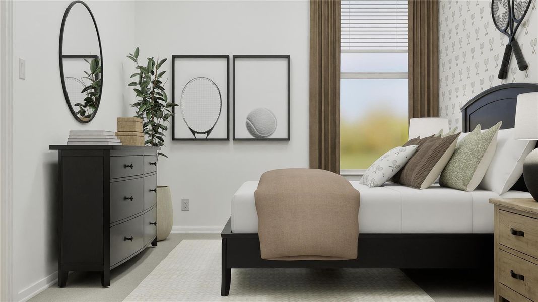 Furnished interior view inside a new home in Samara, League City (Image 15).