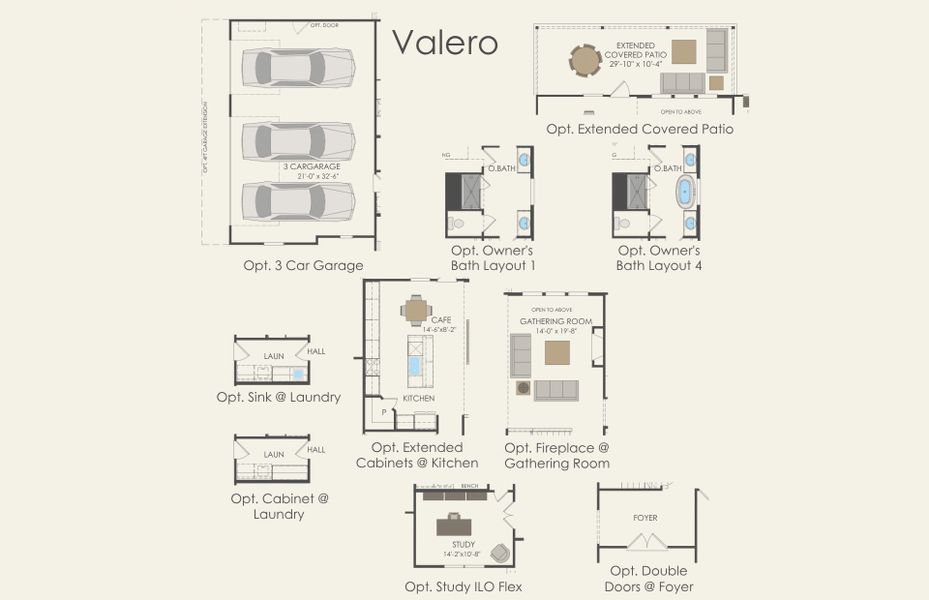 2D floor plan layout for the Valero by Centex in Wildwood Reserve, San Antonio, TX (Image 2). 2D floor plan layout for the Valero by Centex in Wildwood Reserve, San Antonio, TX (Image 2).