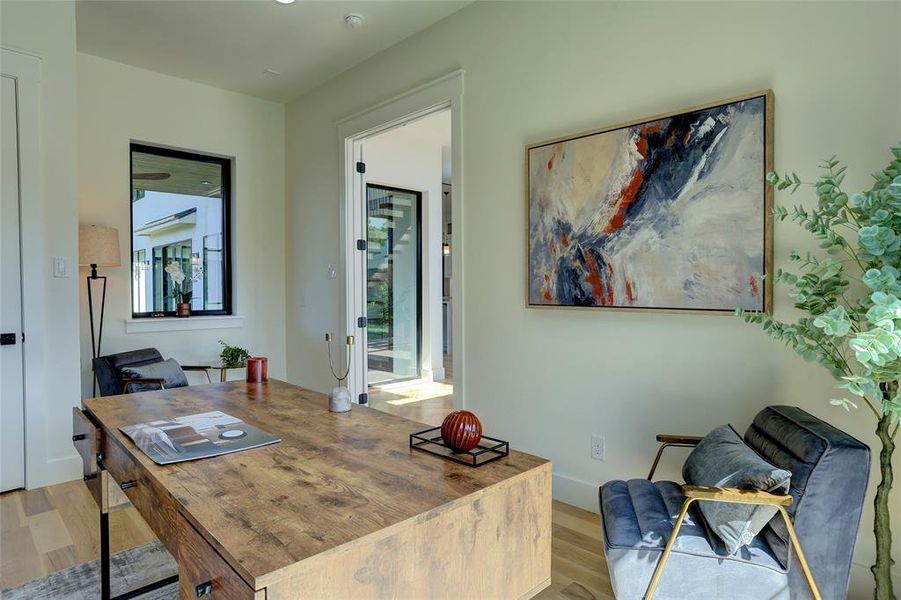 Furnished interior view inside a new home in , Dallas (Image 13). Furnished interior view inside a new home in , Dallas (Image 13).