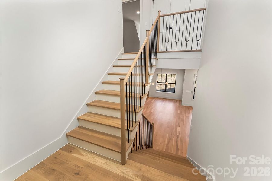 Gorgeous stair railings!